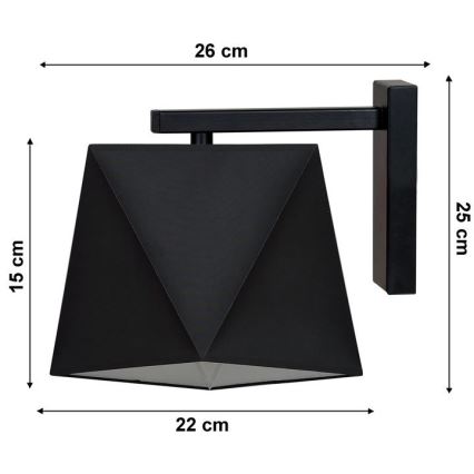 Seinävalaisin DIAMENT 1xE27/60W/230V