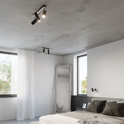 Seinävalaisin DIREZIONE 1xGU10/40W/230V musta