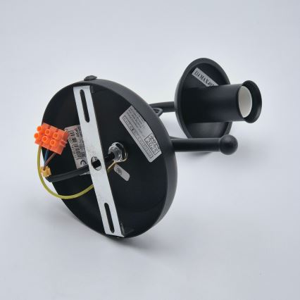 Seinävalaisin DONATO 1xE14/40W/230V musta