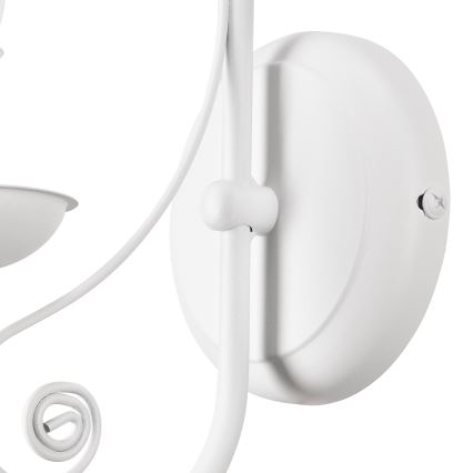 Seinävalaisin DONATO 1xE14/40W/230V valkoinen