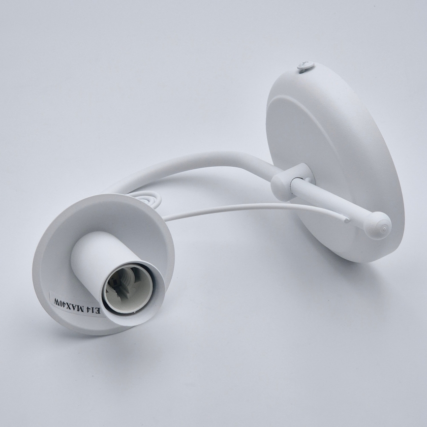 Seinävalaisin DONATO 1xE14/40W/230V valkoinen