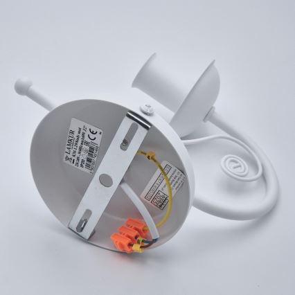 Seinävalaisin DONATO 1xE14/40W/230V valkoinen