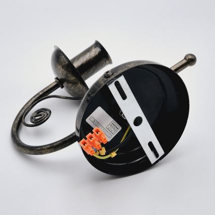 Seinävalaisin DONATO 1xE14x40W/230V patina