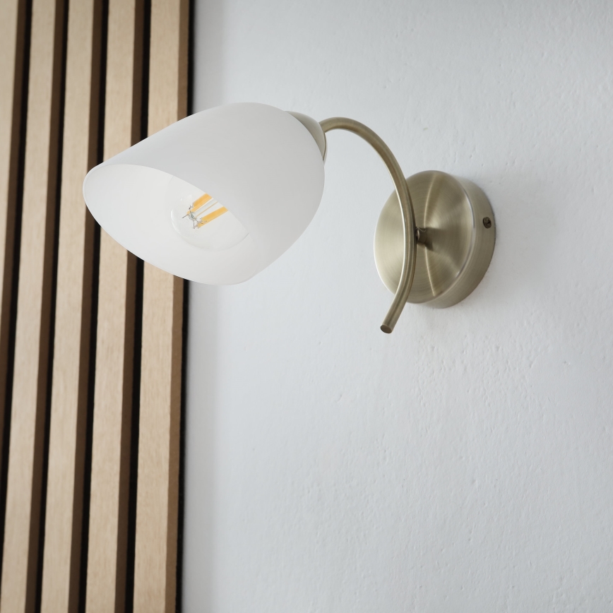 Seinävalaisin DONNA 1xE27/60W/230V patina