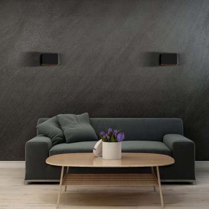 Seinävalaisin ELISSA 1xG9/10W/230V musta