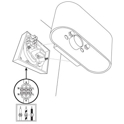 Seinävalaisin ELISSA 1xG9/10W/230V valkoinen
