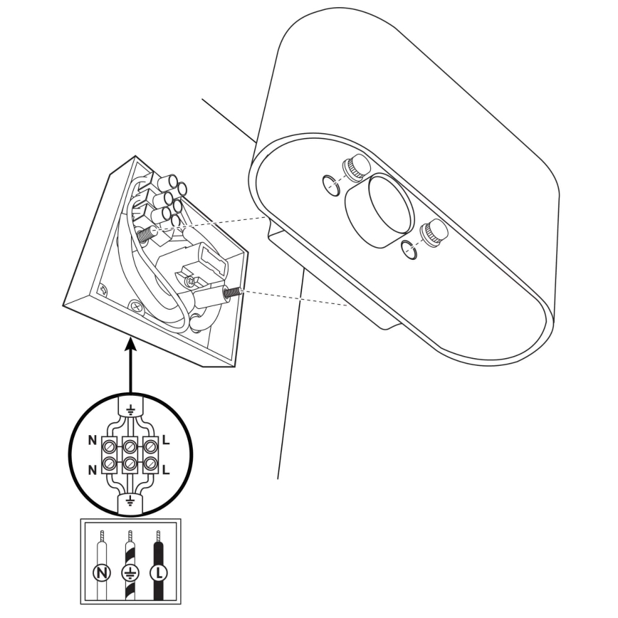 Seinävalaisin ELISSA 1xG9/10W/230V valkoinen
