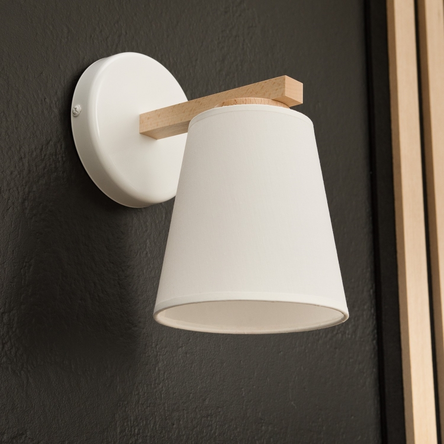 Seinävalaisin ELLIE 1xE27/60W/230V pyökki