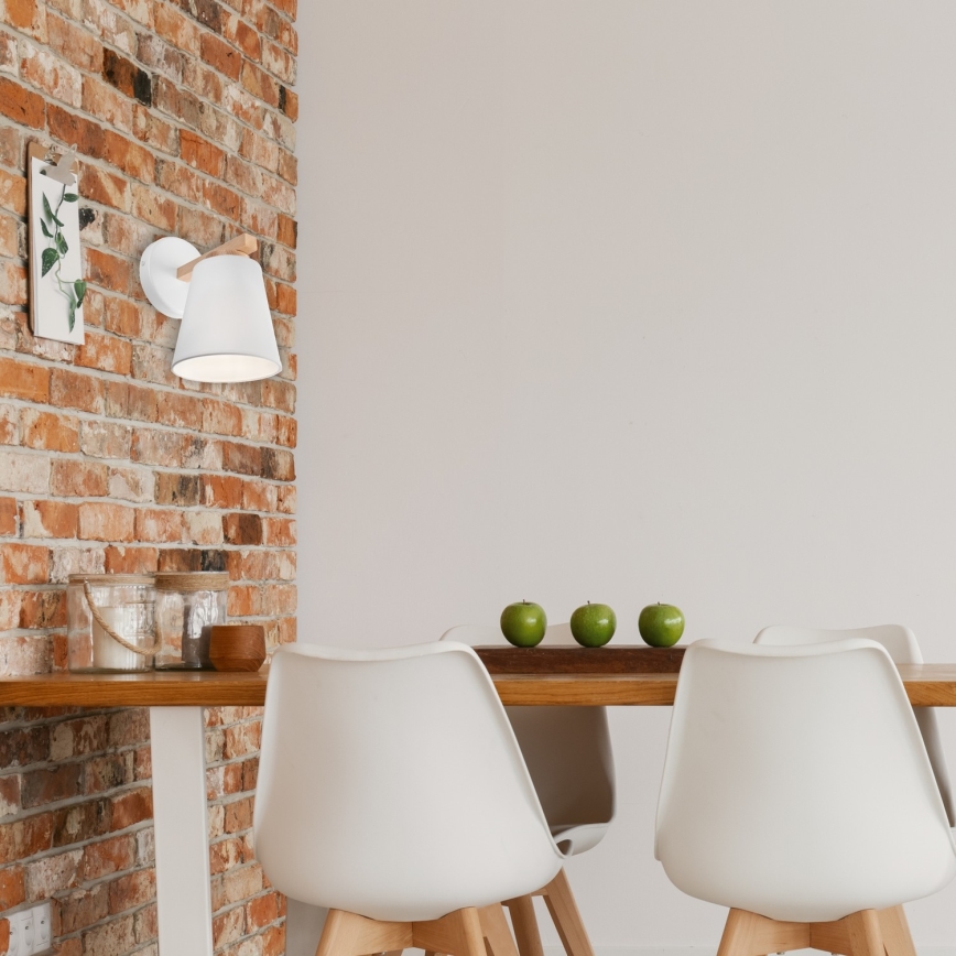 Seinävalaisin ELLIE 1xE27/60W/230V pyökki