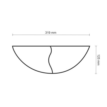Seinävalaisin FALA 1xE14/12W/230V muovit/valkoinen