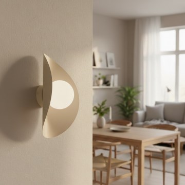 Seinävalaisin FIERO 1xG9/8W/230V beige