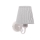Seinävalaisin FIREZ 1xE27/40W/230V valkoinen/harmaa