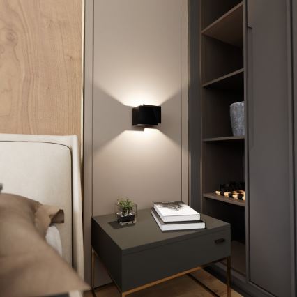 Seinävalaisin FROST 1xG9/8W/230V musta