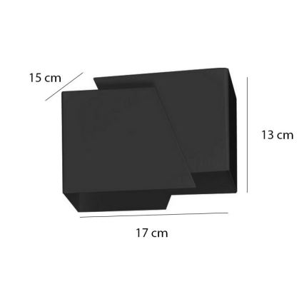 Seinävalaisin FROST 1xG9/8W/230V musta