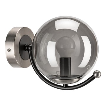 Seinävalaisin GEORGIA 1xE14/5W/230V mattakromi/savuinen