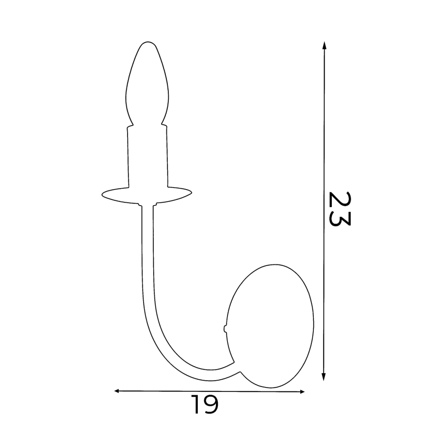 Seinävalaisin GLOBE 1xE14/60W