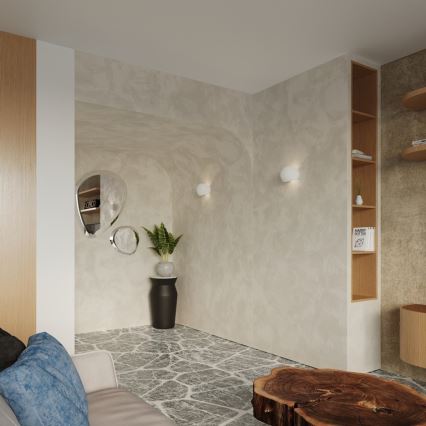 Seinävalaisin GLOBE 1xE27/60W/230V valkoinen