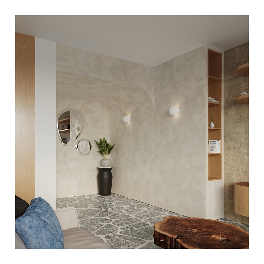 Seinävalaisin GLOBE 1xE27/60W/230V valkoinen