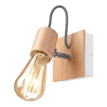 Seinävalaisin GUSTAVO 1xE27/60W/230V pyökki