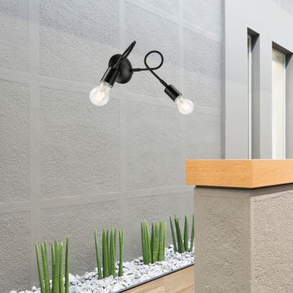 Seinävalaisin HARRY 2xE27/60W/230V