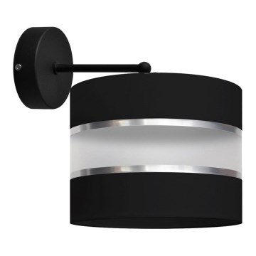 Seinävalaisin HELEN 1xE27/15W/230V musta