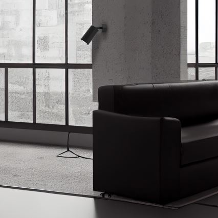 Seinävalaisin HUDSON 1xGU10/8W/230V musta