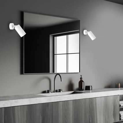 Seinävalaisin HUDSON 1xGU10/8W/230V valkoinen