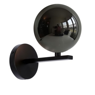 Seinävalaisin KAMA 1xG9/28W/230V musta/savuinen musta