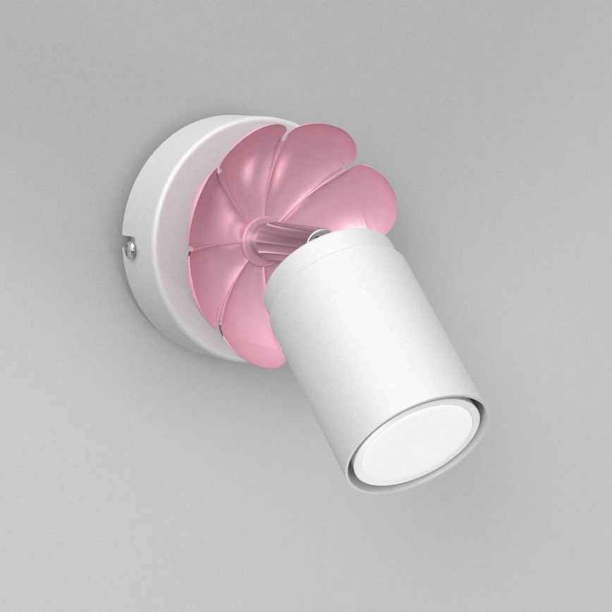 Seinävalaisin KUKKA 1xGU10/8W/230V valkoinen