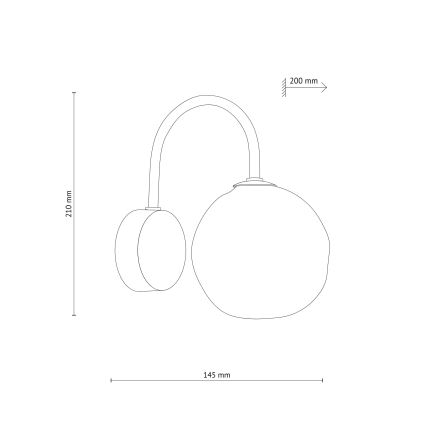 Seinävalaisin LAVA 1xG9/8W/230V pronssi/savuinen beige