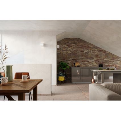 Seinävalaisin LEO LINE 1xE27/60W/230V valkoinen