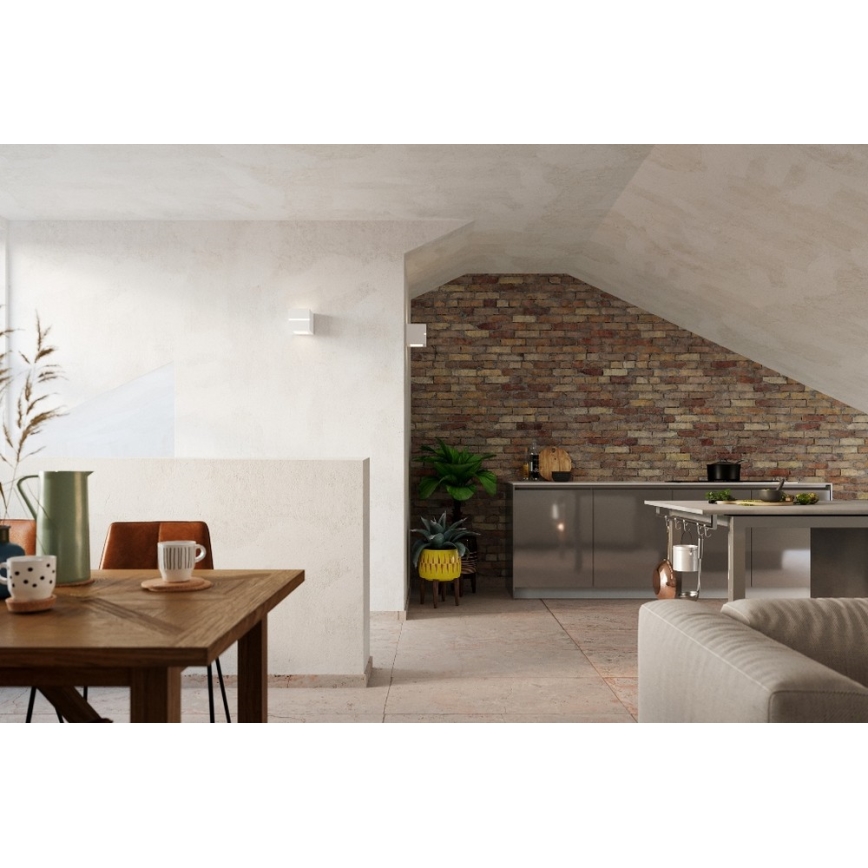 Seinävalaisin LEO LINE 1xE27/60W/230V valkoinen