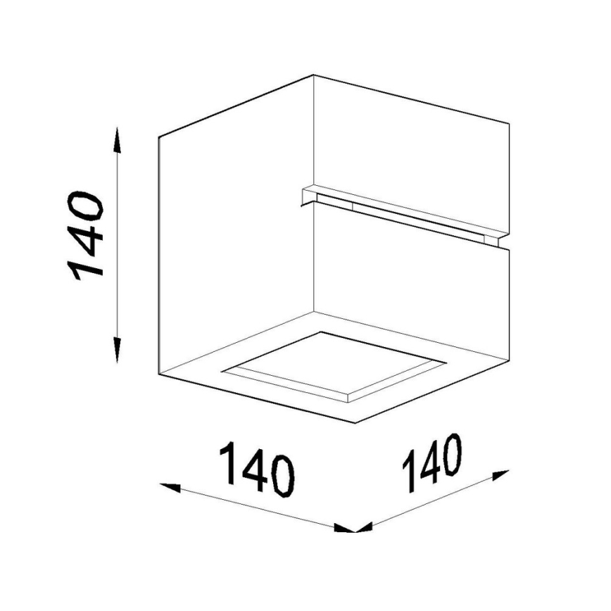 Seinävalaisin LEO LINE 1xE27/60W/230V valkoinen