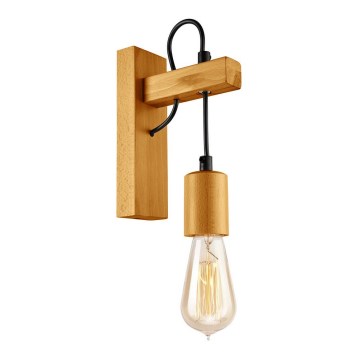 Seinävalaisin LEON 1xE27/60W/230V pyökki