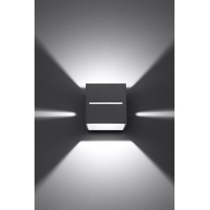 Seinävalaisin LOBO 1xG9/40W/230V harmaa