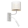 Seinävalaisin LOFT SHADE 1xE27/60W+1xG9/8W/230V valkoinen/kultainen