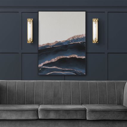 Seinävalaisin LORENZO 2xE14/40W/230V kultainen