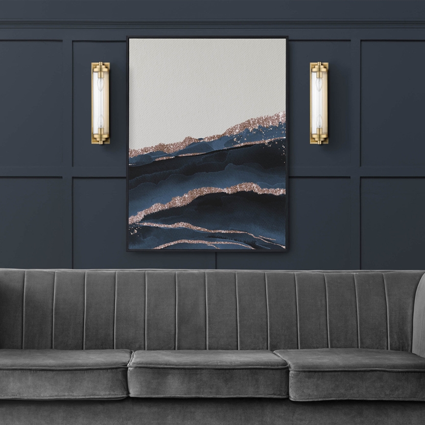 Seinävalaisin LORENZO 2xE14/40W/230V kultainen