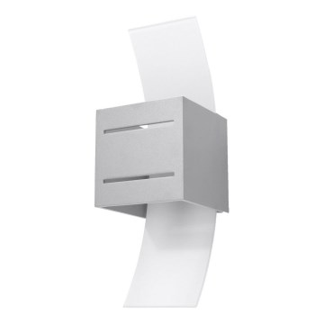 Seinävalaisin LORETO 1xG9/40W/230V harmaa