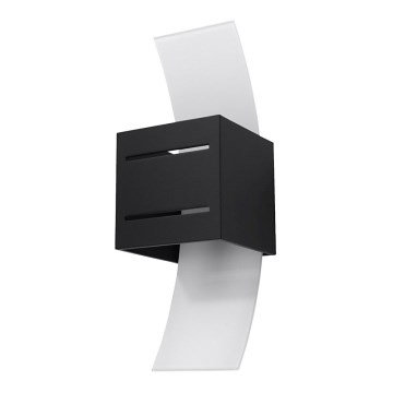 Seinävalaisin LORETO 1xG9/40W/230V musta