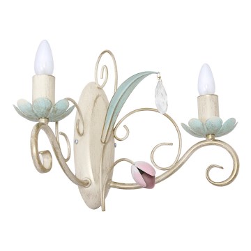 Seinävalaisin LUCE 2xE14/60W/230V