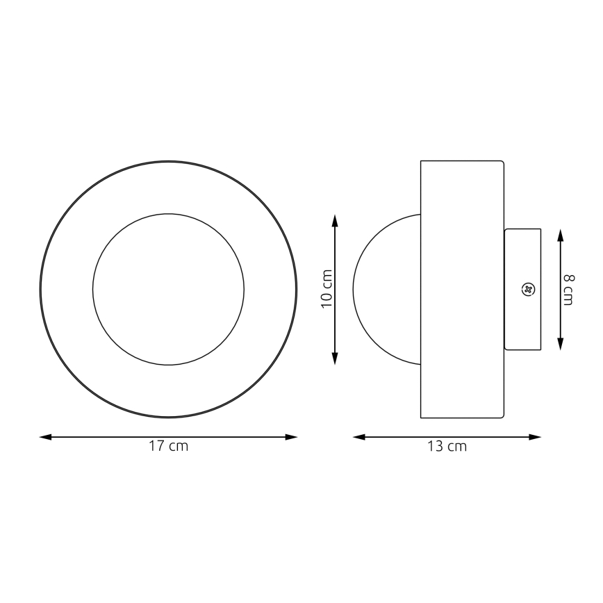 Seinävalaisin LULU 1xG9/8W/230V, oranssi