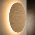 Seinävalaisin LUNA 4xG9/8W/230V Ø 40 cm tammi