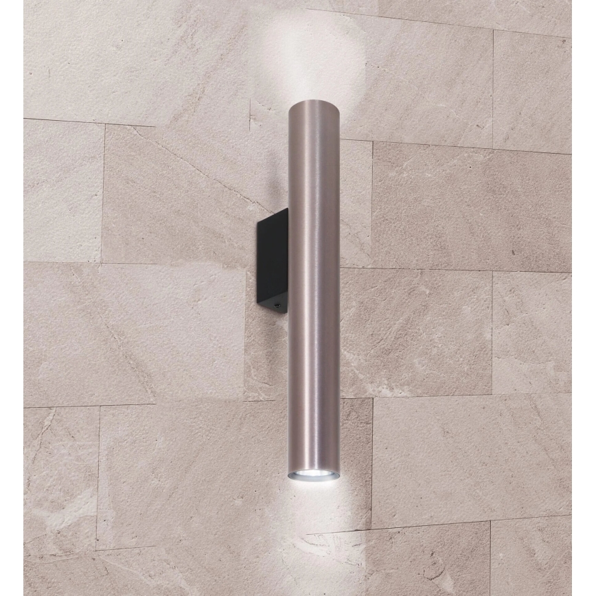 Seinävalaisin LUNGOMARE 2xGU10/10W/230V mattakromi