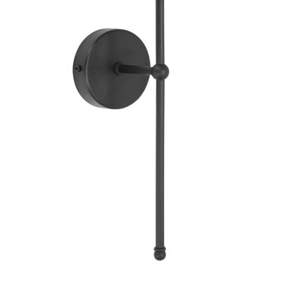 Seinävalaisin MADELA 1xE14/40W/230V juutti/musta