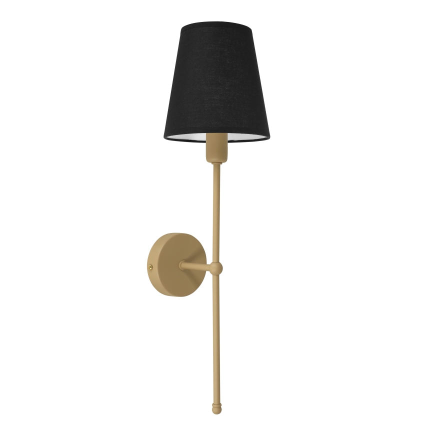 Seinävalaisin MADELA 1xE14/40W/230V musta/beige