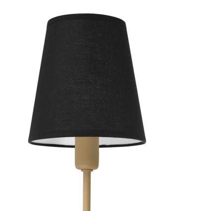 Seinävalaisin MADELA 1xE14/40W/230V musta/beige