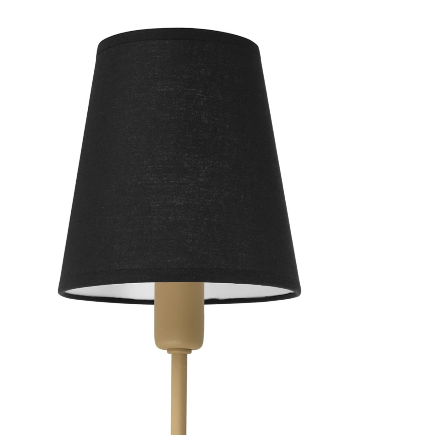 Seinävalaisin MADELA 1xE14/40W/230V musta/beige