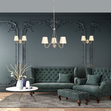 Seinävalaisin MALBO 2xE27/15W/230V beige