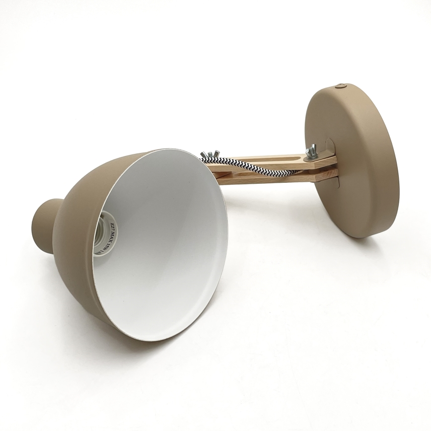 Seinävalaisin MARCELLO 1xE27/15W/230V beige